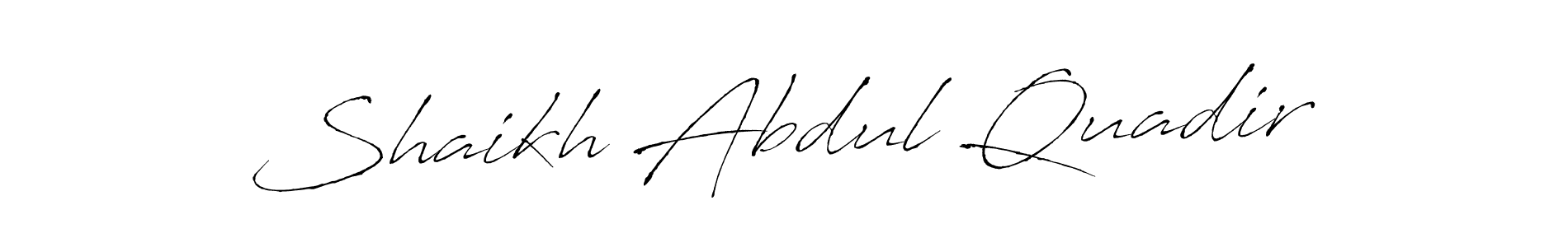 Also You can easily find your signature by using the search form. We will create Shaikh Abdul Quadir name handwritten signature images for you free of cost using Antro_Vectra sign style. Shaikh Abdul Quadir signature style 6 images and pictures png