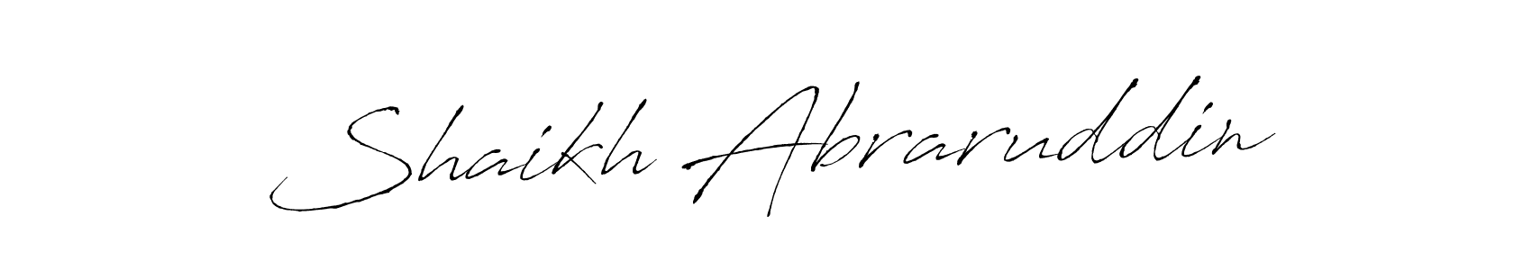 The best way (Antro_Vectra) to make a short signature is to pick only two or three words in your name. The name Shaikh Abraruddin include a total of six letters. For converting this name. Shaikh Abraruddin signature style 6 images and pictures png