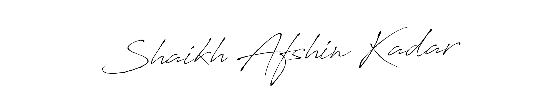 Design your own signature with our free online signature maker. With this signature software, you can create a handwritten (Antro_Vectra) signature for name Shaikh Afshin Kadar. Shaikh Afshin Kadar signature style 6 images and pictures png
