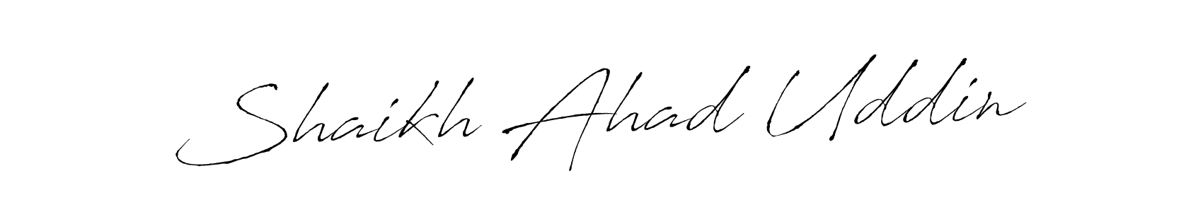 Make a beautiful signature design for name Shaikh Ahad Uddin. Use this online signature maker to create a handwritten signature for free. Shaikh Ahad Uddin signature style 6 images and pictures png