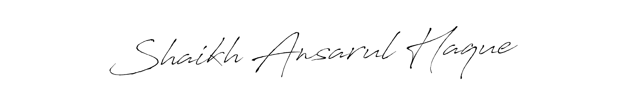 Shaikh Ansarul Haque stylish signature style. Best Handwritten Sign (Antro_Vectra) for my name. Handwritten Signature Collection Ideas for my name Shaikh Ansarul Haque. Shaikh Ansarul Haque signature style 6 images and pictures png