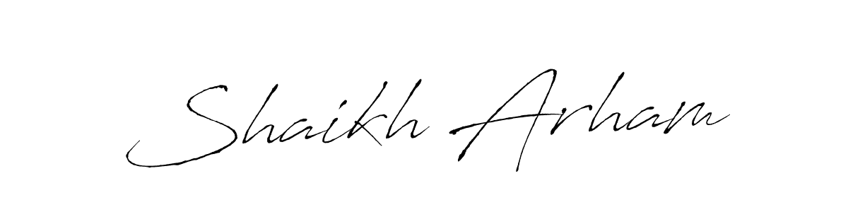 The best way (Antro_Vectra) to make a short signature is to pick only two or three words in your name. The name Shaikh Arham include a total of six letters. For converting this name. Shaikh Arham signature style 6 images and pictures png