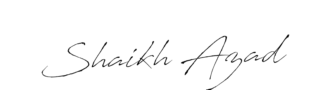 Create a beautiful signature design for name Shaikh Azad. With this signature (Antro_Vectra) fonts, you can make a handwritten signature for free. Shaikh Azad signature style 6 images and pictures png