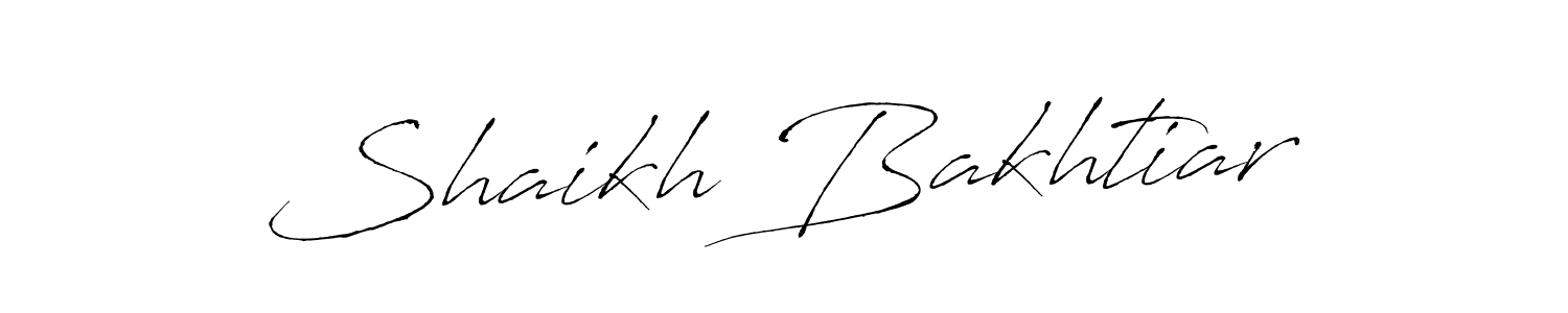 Also we have Shaikh Bakhtiar name is the best signature style. Create professional handwritten signature collection using Antro_Vectra autograph style. Shaikh Bakhtiar signature style 6 images and pictures png