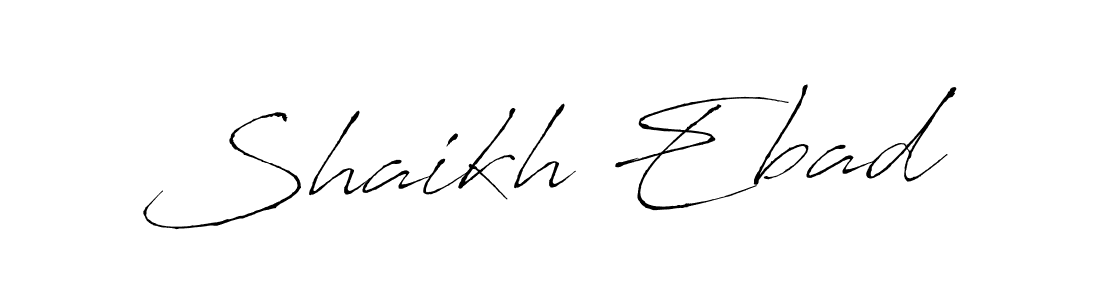 Make a short Shaikh Ebad signature style. Manage your documents anywhere anytime using Antro_Vectra. Create and add eSignatures, submit forms, share and send files easily. Shaikh Ebad signature style 6 images and pictures png