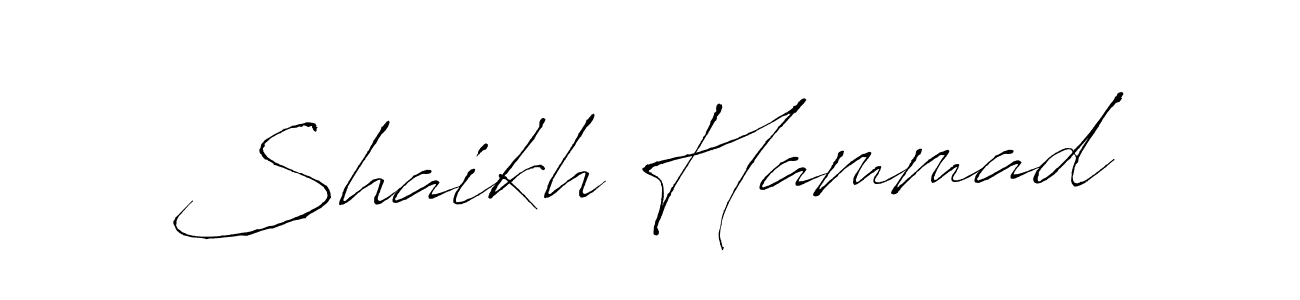 Design your own signature with our free online signature maker. With this signature software, you can create a handwritten (Antro_Vectra) signature for name Shaikh Hammad. Shaikh Hammad signature style 6 images and pictures png