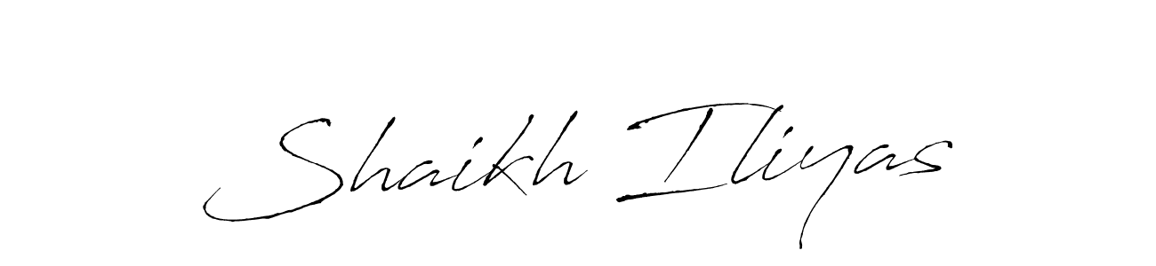 Design your own signature with our free online signature maker. With this signature software, you can create a handwritten (Antro_Vectra) signature for name Shaikh Iliyas. Shaikh Iliyas signature style 6 images and pictures png