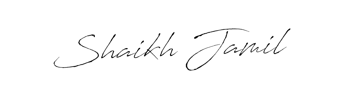 Similarly Antro_Vectra is the best handwritten signature design. Signature creator online .You can use it as an online autograph creator for name Shaikh Jamil. Shaikh Jamil signature style 6 images and pictures png