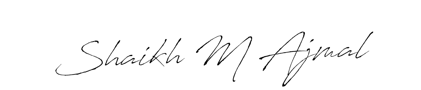 Make a short Shaikh M Ajmal signature style. Manage your documents anywhere anytime using Antro_Vectra. Create and add eSignatures, submit forms, share and send files easily. Shaikh M Ajmal signature style 6 images and pictures png
