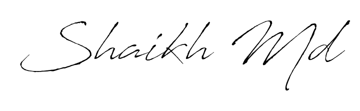 If you are searching for the best signature style for your name Shaikh Md, here we have designed multiple signature styles using Antro_Vectra. Shaikh Md signature style 6 images and pictures png