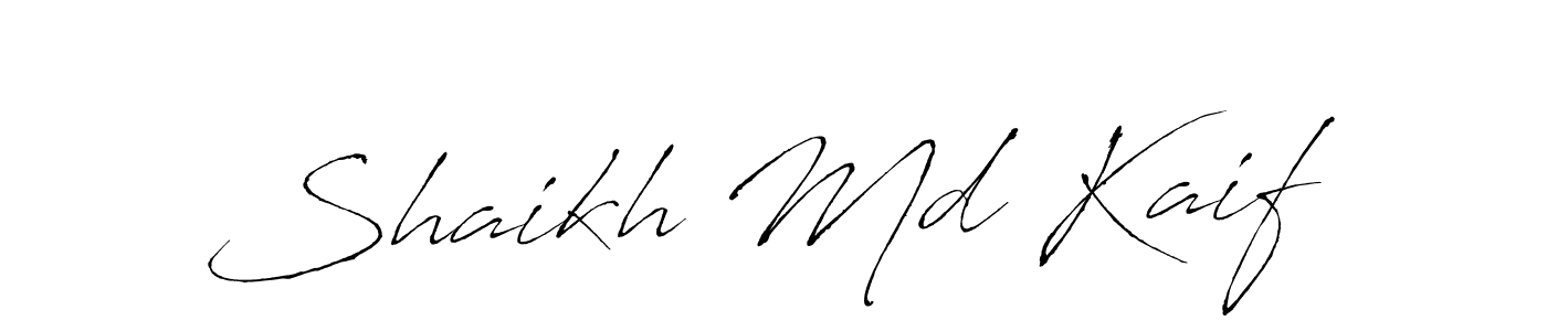 How to make Shaikh Md Kaif signature? Antro_Vectra is a professional autograph style. Create handwritten signature for Shaikh Md Kaif name. Shaikh Md Kaif signature style 6 images and pictures png