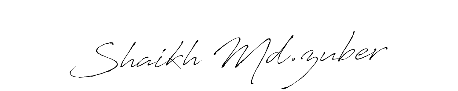 See photos of Shaikh Md.zuber official signature by Spectra . Check more albums & portfolios. Read reviews & check more about Antro_Vectra font. Shaikh Md.zuber signature style 6 images and pictures png