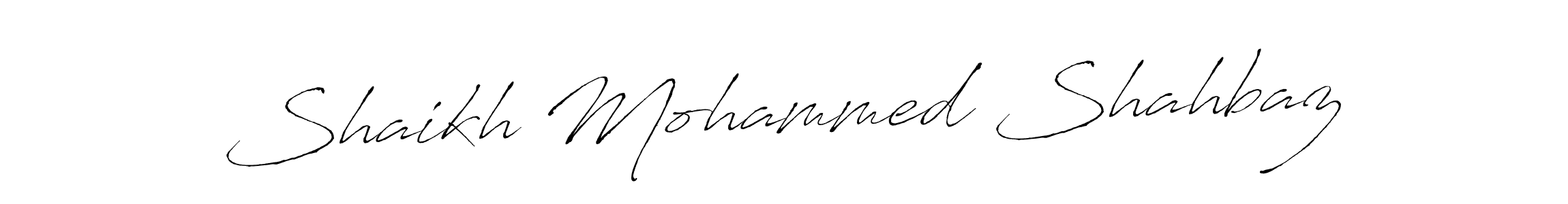 Make a beautiful signature design for name Shaikh Mohammed Shahbaz. With this signature (Antro_Vectra) style, you can create a handwritten signature for free. Shaikh Mohammed Shahbaz signature style 6 images and pictures png