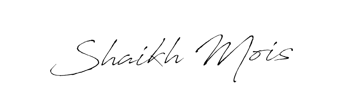How to make Shaikh Mois name signature. Use Antro_Vectra style for creating short signs online. This is the latest handwritten sign. Shaikh Mois signature style 6 images and pictures png
