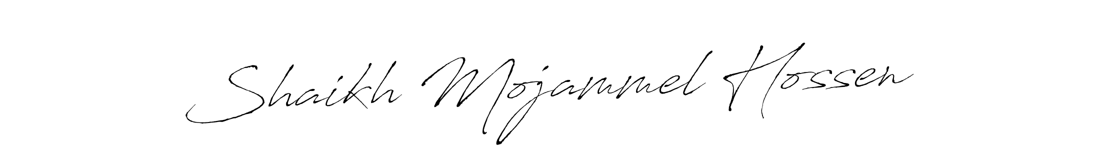 Create a beautiful signature design for name Shaikh Mojammel Hossen. With this signature (Antro_Vectra) fonts, you can make a handwritten signature for free. Shaikh Mojammel Hossen signature style 6 images and pictures png