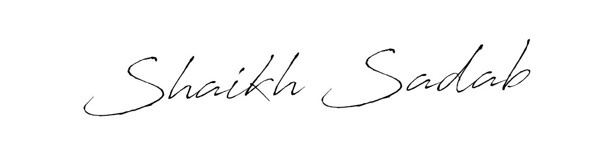 Also we have Shaikh Sadab name is the best signature style. Create professional handwritten signature collection using Antro_Vectra autograph style. Shaikh Sadab signature style 6 images and pictures png