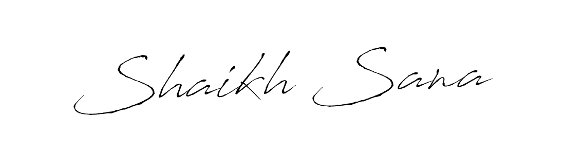 Use a signature maker to create a handwritten signature online. With this signature software, you can design (Antro_Vectra) your own signature for name Shaikh Sana. Shaikh Sana signature style 6 images and pictures png