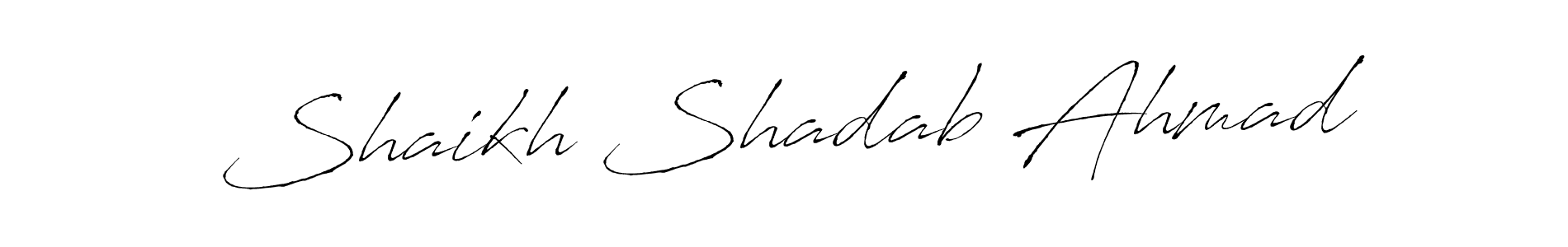 Make a beautiful signature design for name Shaikh Shadab Ahmad. Use this online signature maker to create a handwritten signature for free. Shaikh Shadab Ahmad signature style 6 images and pictures png