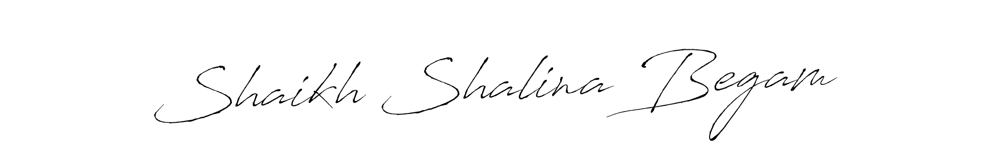Create a beautiful signature design for name Shaikh Shalina Begam. With this signature (Antro_Vectra) fonts, you can make a handwritten signature for free. Shaikh Shalina Begam signature style 6 images and pictures png