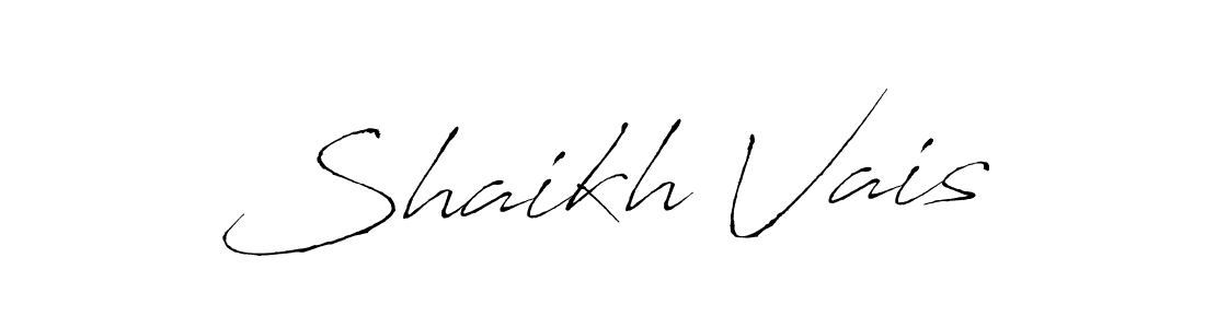 It looks lik you need a new signature style for name Shaikh Vais. Design unique handwritten (Antro_Vectra) signature with our free signature maker in just a few clicks. Shaikh Vais signature style 6 images and pictures png