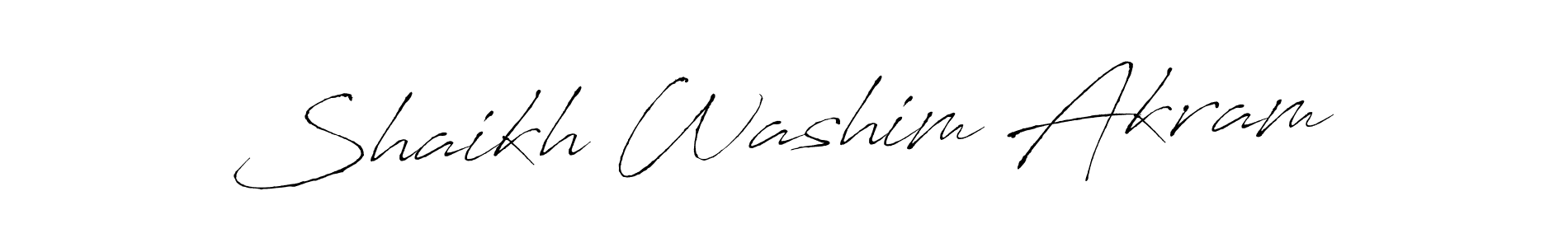 Use a signature maker to create a handwritten signature online. With this signature software, you can design (Antro_Vectra) your own signature for name Shaikh Washim Akram. Shaikh Washim Akram signature style 6 images and pictures png