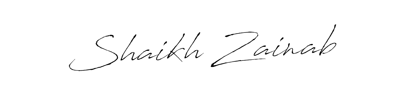 How to make Shaikh Zainab signature? Antro_Vectra is a professional autograph style. Create handwritten signature for Shaikh Zainab name. Shaikh Zainab signature style 6 images and pictures png