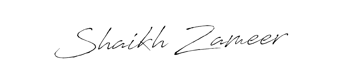 It looks lik you need a new signature style for name Shaikh Zameer. Design unique handwritten (Antro_Vectra) signature with our free signature maker in just a few clicks. Shaikh Zameer signature style 6 images and pictures png