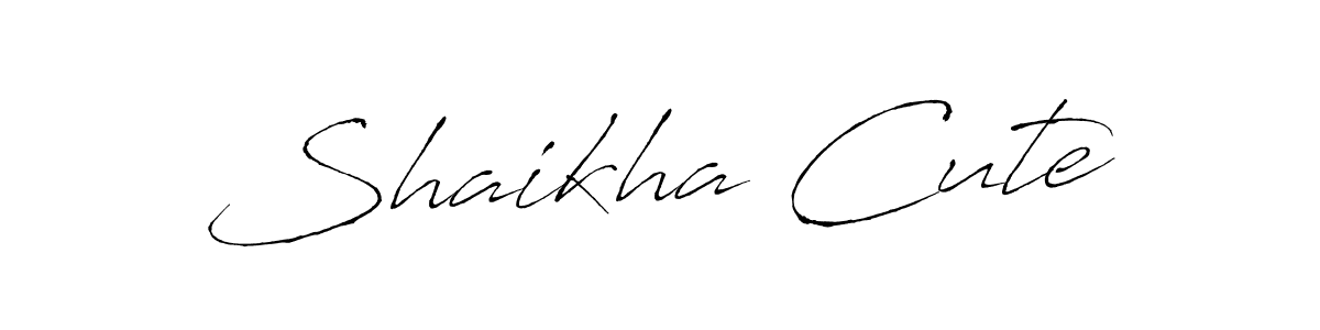 You should practise on your own different ways (Antro_Vectra) to write your name (Shaikha Cute) in signature. don't let someone else do it for you. Shaikha Cute signature style 6 images and pictures png