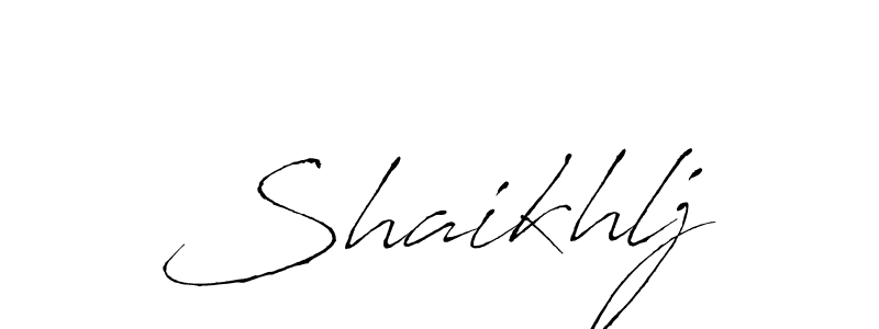 Make a beautiful signature design for name Shaikhlj. Use this online signature maker to create a handwritten signature for free. Shaikhlj signature style 6 images and pictures png