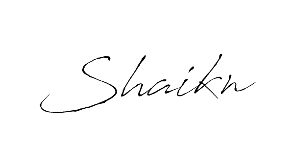 Design your own signature with our free online signature maker. With this signature software, you can create a handwritten (Antro_Vectra) signature for name Shaikn. Shaikn signature style 6 images and pictures png