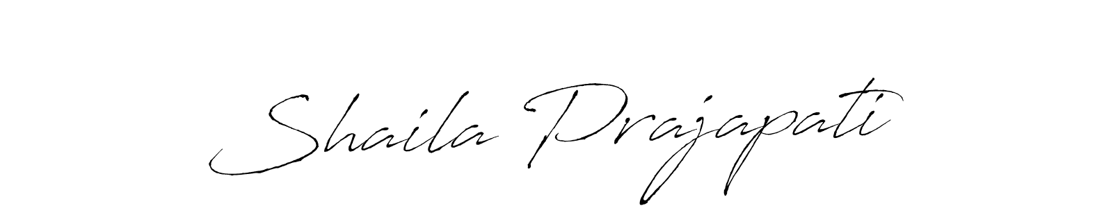 Design your own signature with our free online signature maker. With this signature software, you can create a handwritten (Antro_Vectra) signature for name Shaila Prajapati. Shaila Prajapati signature style 6 images and pictures png