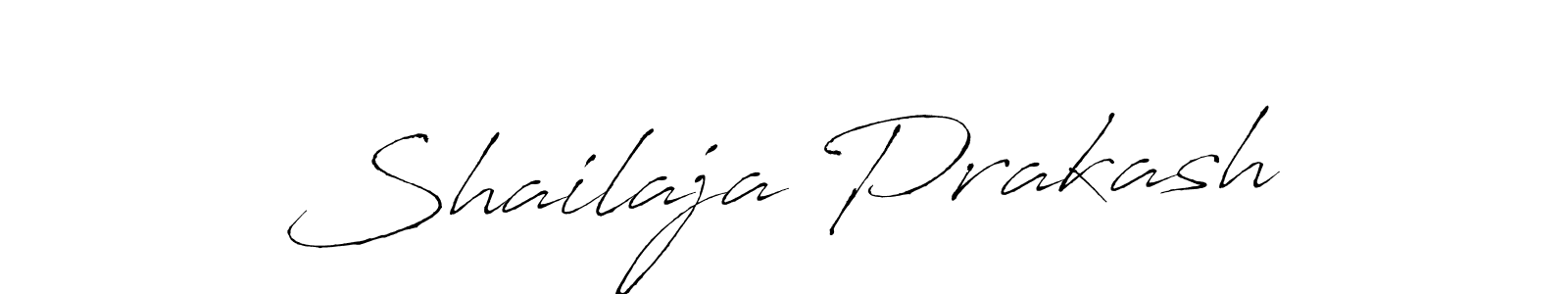 Make a beautiful signature design for name Shailaja Prakash. With this signature (Antro_Vectra) style, you can create a handwritten signature for free. Shailaja Prakash signature style 6 images and pictures png