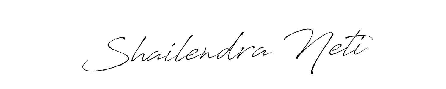 Make a beautiful signature design for name Shailendra Neti. With this signature (Antro_Vectra) style, you can create a handwritten signature for free. Shailendra Neti signature style 6 images and pictures png