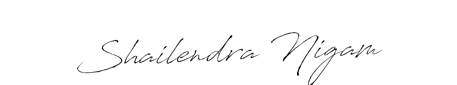 Design your own signature with our free online signature maker. With this signature software, you can create a handwritten (Antro_Vectra) signature for name Shailendra Nigam. Shailendra Nigam signature style 6 images and pictures png