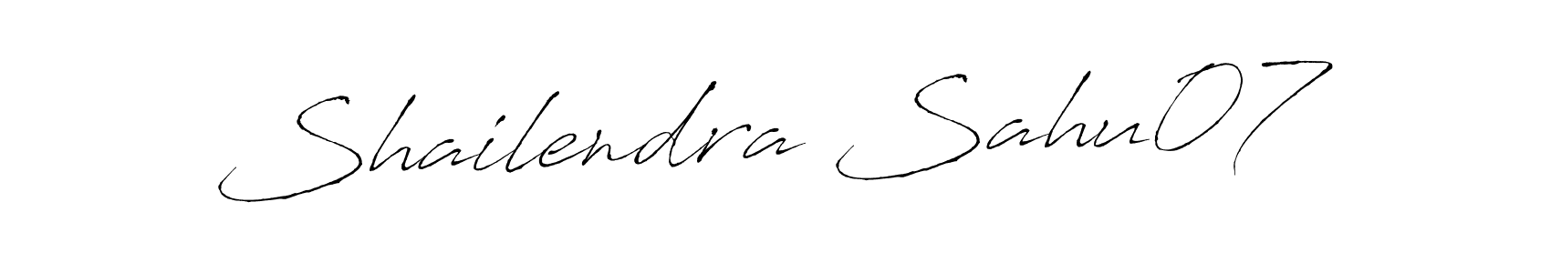 How to make Shailendra Sahu07 signature? Antro_Vectra is a professional autograph style. Create handwritten signature for Shailendra Sahu07 name. Shailendra Sahu07 signature style 6 images and pictures png