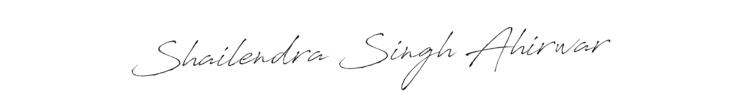 Make a beautiful signature design for name Shailendra Singh Ahirwar. With this signature (Antro_Vectra) style, you can create a handwritten signature for free. Shailendra Singh Ahirwar signature style 6 images and pictures png
