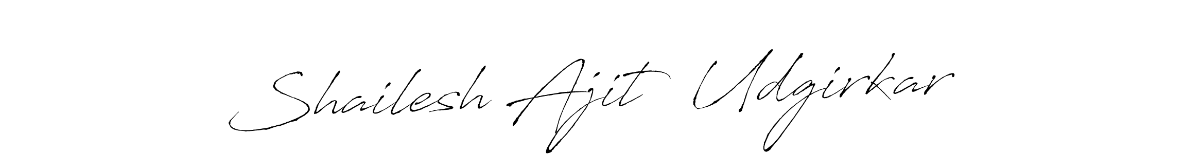 Create a beautiful signature design for name Shailesh Ajit  Udgirkar. With this signature (Antro_Vectra) fonts, you can make a handwritten signature for free. Shailesh Ajit  Udgirkar signature style 6 images and pictures png