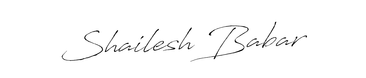 Antro_Vectra is a professional signature style that is perfect for those who want to add a touch of class to their signature. It is also a great choice for those who want to make their signature more unique. Get Shailesh Babar name to fancy signature for free. Shailesh Babar signature style 6 images and pictures png