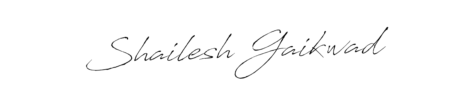 Design your own signature with our free online signature maker. With this signature software, you can create a handwritten (Antro_Vectra) signature for name Shailesh Gaikwad. Shailesh Gaikwad signature style 6 images and pictures png