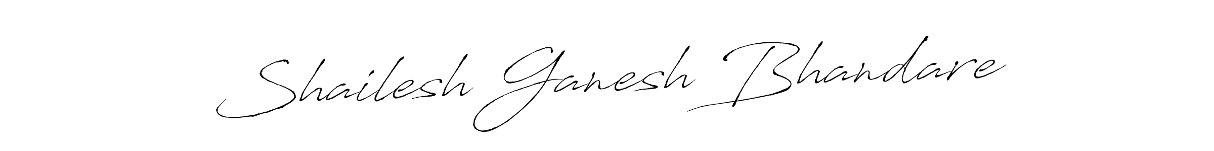 Design your own signature with our free online signature maker. With this signature software, you can create a handwritten (Antro_Vectra) signature for name Shailesh Ganesh Bhandare. Shailesh Ganesh Bhandare signature style 6 images and pictures png