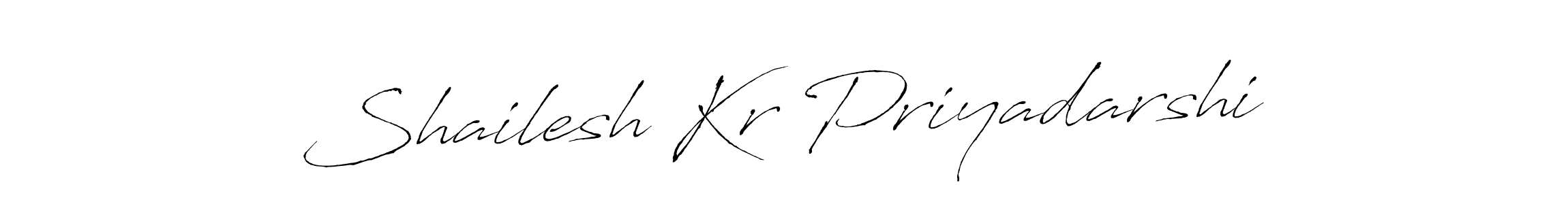 Design your own signature with our free online signature maker. With this signature software, you can create a handwritten (Antro_Vectra) signature for name Shailesh Kr Priyadarshi. Shailesh Kr Priyadarshi signature style 6 images and pictures png