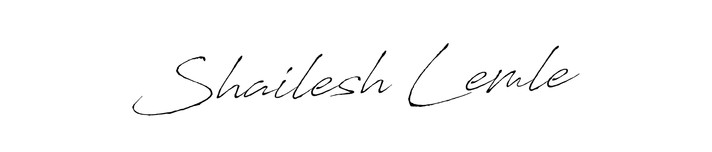 Also You can easily find your signature by using the search form. We will create Shailesh Lemle name handwritten signature images for you free of cost using Antro_Vectra sign style. Shailesh Lemle signature style 6 images and pictures png