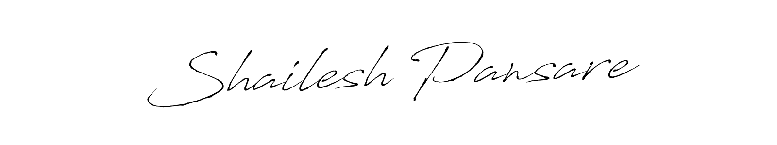 Create a beautiful signature design for name Shailesh Pansare. With this signature (Antro_Vectra) fonts, you can make a handwritten signature for free. Shailesh Pansare signature style 6 images and pictures png