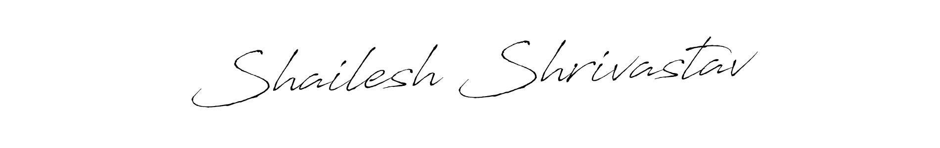 How to make Shailesh Shrivastav name signature. Use Antro_Vectra style for creating short signs online. This is the latest handwritten sign. Shailesh Shrivastav signature style 6 images and pictures png