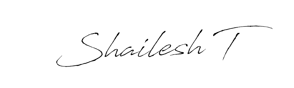 Also we have Shailesh T name is the best signature style. Create professional handwritten signature collection using Antro_Vectra autograph style. Shailesh T signature style 6 images and pictures png