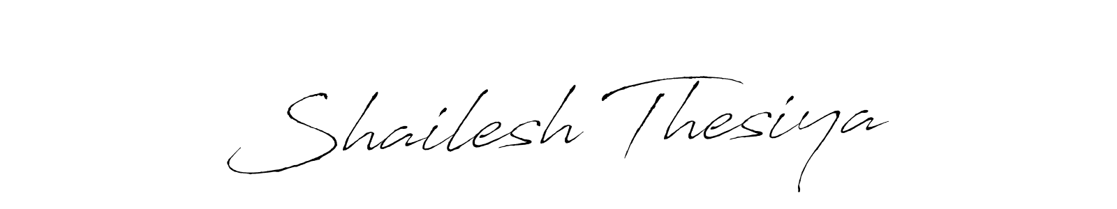 Shailesh Thesiya stylish signature style. Best Handwritten Sign (Antro_Vectra) for my name. Handwritten Signature Collection Ideas for my name Shailesh Thesiya. Shailesh Thesiya signature style 6 images and pictures png