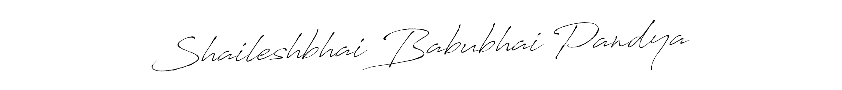 Design your own signature with our free online signature maker. With this signature software, you can create a handwritten (Antro_Vectra) signature for name Shaileshbhai Babubhai Pandya. Shaileshbhai Babubhai Pandya signature style 6 images and pictures png