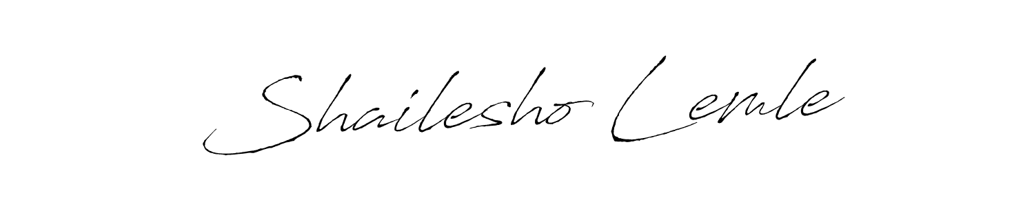 Also You can easily find your signature by using the search form. We will create Shailesho Lemle name handwritten signature images for you free of cost using Antro_Vectra sign style. Shailesho Lemle signature style 6 images and pictures png