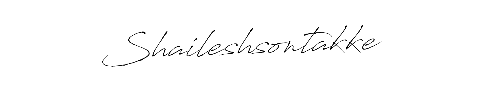 Design your own signature with our free online signature maker. With this signature software, you can create a handwritten (Antro_Vectra) signature for name Shaileshsontakke. Shaileshsontakke signature style 6 images and pictures png