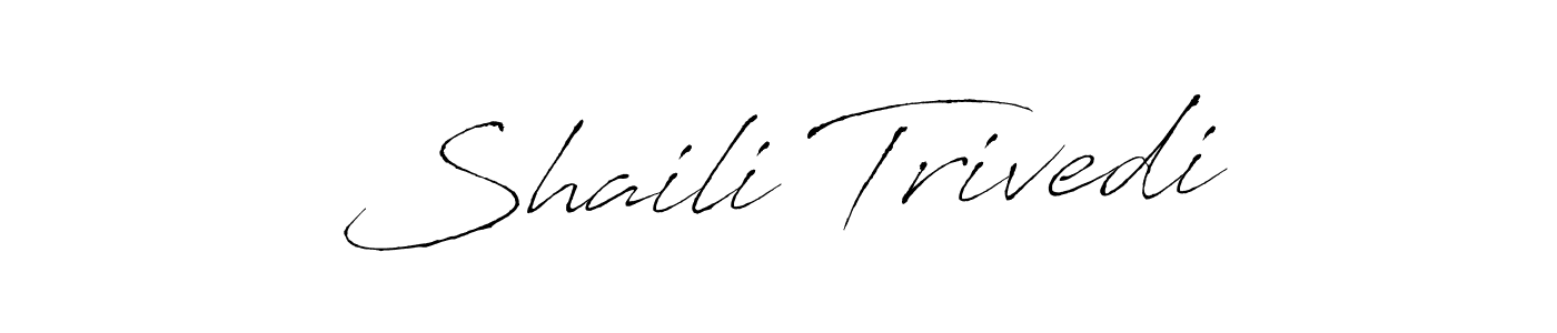 Make a short Shaili Trivedi signature style. Manage your documents anywhere anytime using Antro_Vectra. Create and add eSignatures, submit forms, share and send files easily. Shaili Trivedi signature style 6 images and pictures png